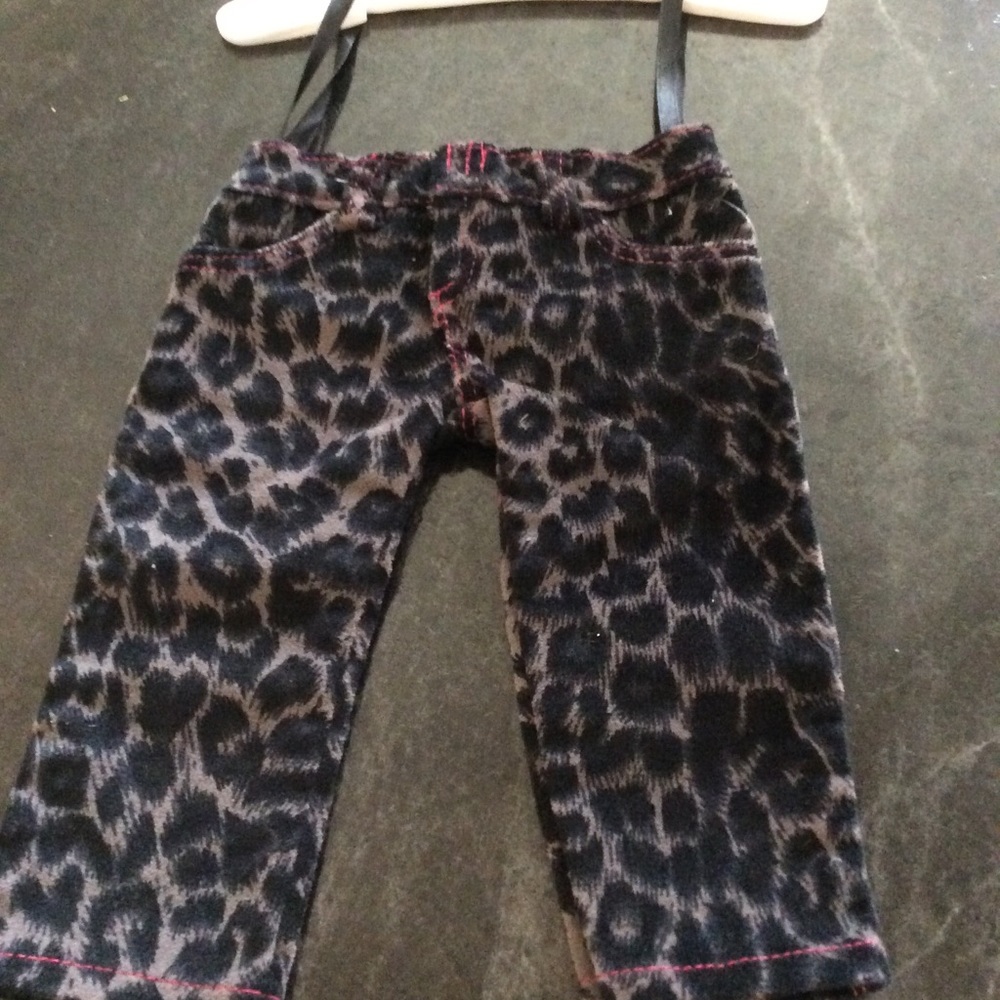 Leopard doll jeans